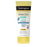 Neutrogena Sheer Zinc Kids Sunscreen Lotion SPF 50 3 fl oz - New