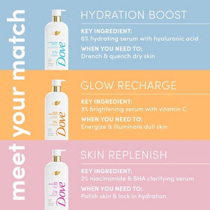 Dove Beauty Serum Body Wash with 3% Brightening Serum & Vitamin C