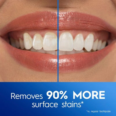 Crest 3D White Advanced Teeth Whitening Toothpaste Radiant Mint 3.3oz 3pk