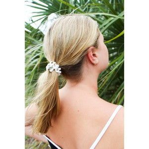 TELETIES Large Hair Ties 3pc Coconut White - Imperfect Box