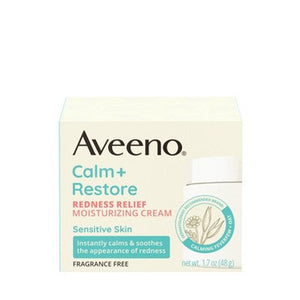 Aveeno Calm + Restore Redness Relief Moisturizing Cream 1.7 oz - New