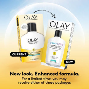 Olay Complete Face Lotion Moisturizer with Sunscreen Sensitive Skin SPF 15 6 fl oz - Missing Box