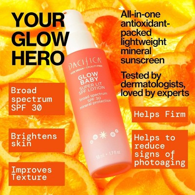 Pacifica Glow Baby Super Glow Face Lotion SPF 30 1.7 fl oz