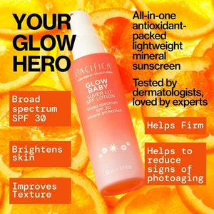 Pacifica Glow Baby Super Glow Face Lotion SPF 30 1.7 fl oz