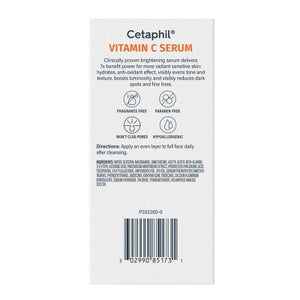Cetaphil Brightening Vitamin C Face Serum with Niacinamide 1fl oz - Imperfect Box