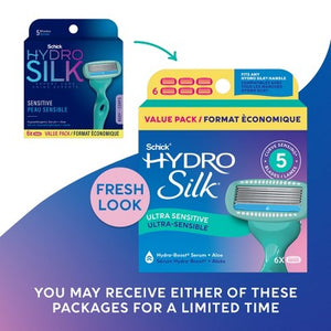 Schick Hydro Silk Sensitive Women's Razor Blade Refills 6 ct