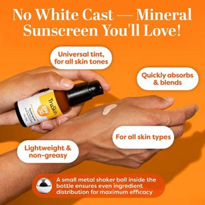 TruSkin Mineral Sunscreen Facial Serum with Vitamin C SPF 30 1 fl oz