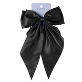 Scunci Elite Large Bow Barrette Hair Clip Black - Imperfect Box