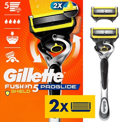 Gillette-ProGlide-Shield-Men's-Razor-+-2-Razor-Blade-Refills-Imperfect-Box-Razors-&-Razor-Blades