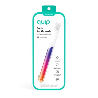 Quip Sonic Electric Metal Toothbrush and Travel Case Sunset - Imperfect Box