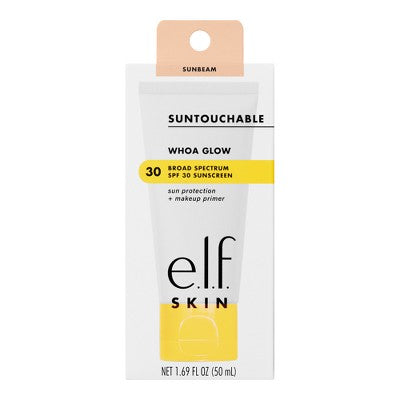 e.l.f. SKIN Suntouchable Whoa Glow Primer Sunbeam SPF 30 1.69 fl oz - New