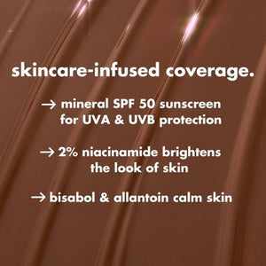 e.l.f. Halo Glow Skin Tint Foundation Mineral SPF 50 8 Medium Neutral 1 fl oz - Imperfect Box