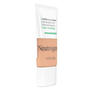 Neutrogena Clear Coverage Flawless Matte Color Correcting Cream, Full-Coverage 4.0 Sand