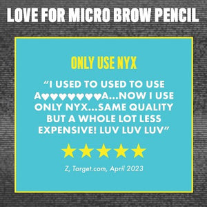 NYX Professional Makeup Vegan Micro Eyebrow Pencil 08 Black 0.003oz - New