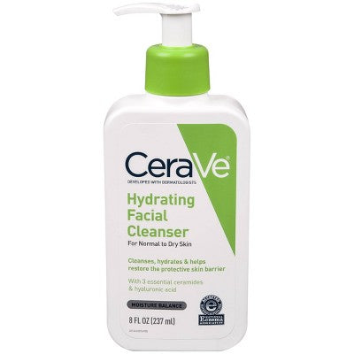 CeraVe Hydrating Face Wash with Hyaluronic Acid and Glycerin 8 fl oz - New
