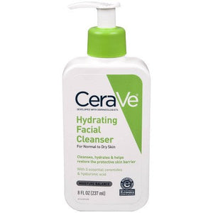 CeraVe Hydrating Face Wash with Hyaluronic Acid and Glycerin 8 fl oz - New