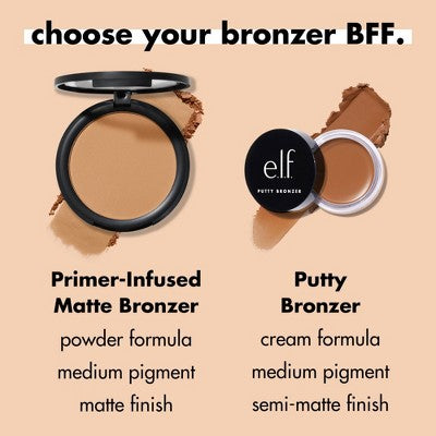 e.l.f. Primer-Infused Matte Bronzer Fresh Tan 0.35oz