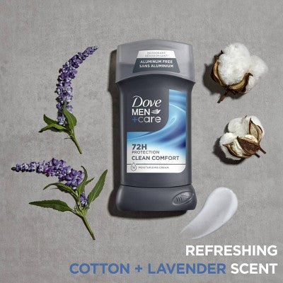 Dove Men+Care Solid Deodorant Stick Clean Comfort 3oz