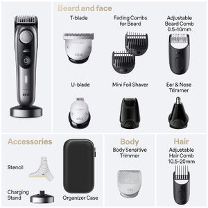 Braun Series 7 AiO7440 Rechargeable 12-in-1 Body, Beard & Hair Trimmer