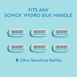 Schick Hydro Silk Sensitive Women's Razor Blade Refills 6 ct