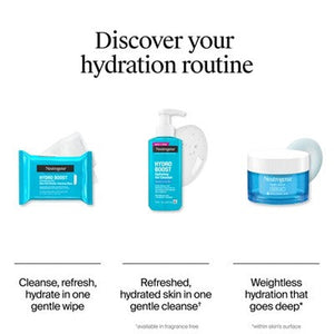 Neutrogena Hydro Boost Facial Cleanser Wipes 50ct - Imperfect Box