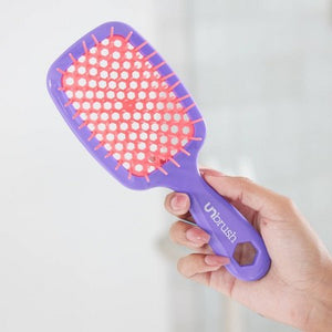 UNbrush Detangler Hair Brush Neon Purple