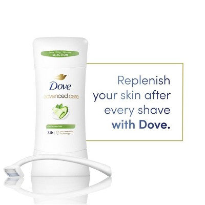 Dove Beauty Advanced Care Cool Essentials 72-Hour Women Antiperspirant & Deodorant 2.6oz 2-Pack