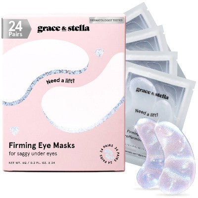 Grace-&-Stella-Firming-Under-Eye-Masks-White-24ct-Skin-Care-Masks-&-Peels