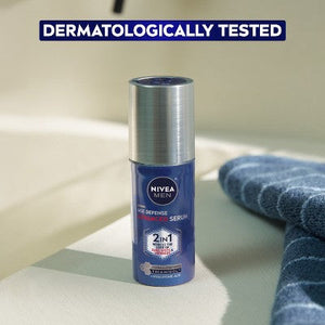 NIVEA Men Age Defense Advanced Face Serum 1.0 fl oz Imperfect Box