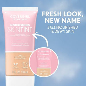 COVERGIRL Clean Fresh Skin Milk Foundation Dewy Finish 530 Fair/Light 1 fl oz - Imperfect Container