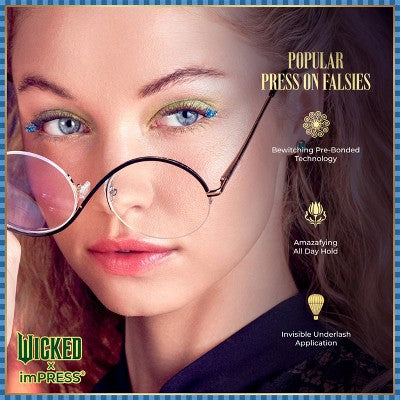 KISS Products Wicked X imPRESS Press-On Self Adhesive False Eyelashes Ozspresso 12ct