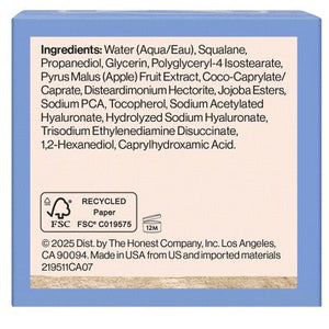 Honest Beauty Hydrogel Cream with Hyaluronic Acid 1.7 fl oz - Missing Box