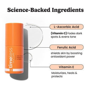 Timeless Skin Care 10% Vitamin C + E Ferulic Acid Face Serum 1 fl oz