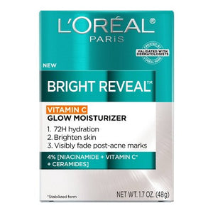 L'Oreal Paris Bright Reveal Vitamin C Glow Moisturizer 1.7oz - Imperfect Box