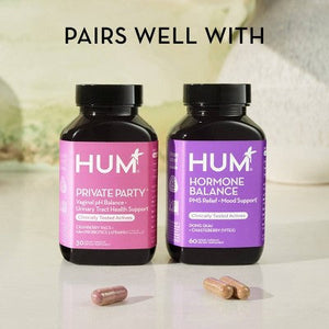 HUM Nutrition Hormone Balance Vegan Capsules 60ct for PMS Relief and Mood Support
