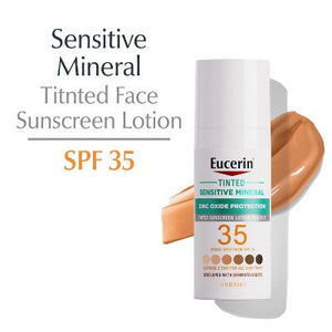 Eucerin Sensitive Tinted Mineral Face Sunscreen SPF 35 1.7 fl oz