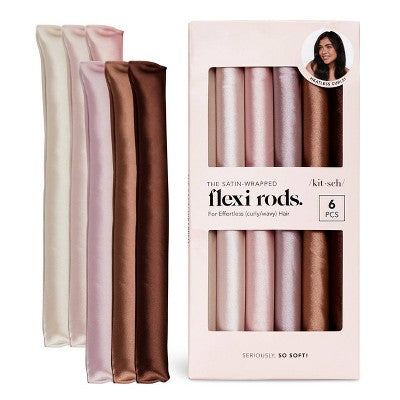 Kitsch-Flexi-Rods-Hair-Rollers-Rosewood-6pk-Imperfect-Box-Hair-Curlers