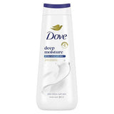 Dove Deep Moisture Body Wash Nourishes the Driest Skin 24hr Lotion-Soft Skin 20 fl oz - Imperfect Container