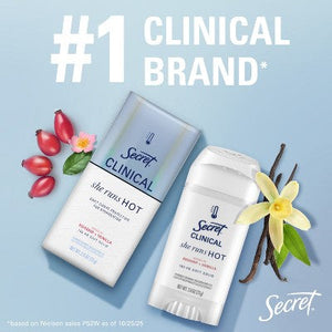 Secret Clinical Women's Deodorant Lavender & Jasmine 2.6oz - Imperfect Box