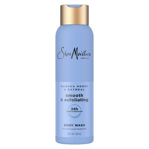 SheaMoisture Body Wash Smooth & Exfoliating Manuka Honey & Oatmeal 18 fl oz