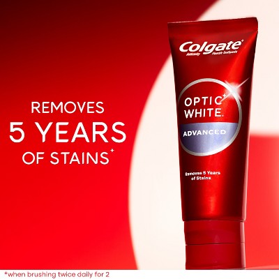 Colgate Optic White Advanced Whitening Toothpaste Icy Fresh 3.2oz 3-Pack