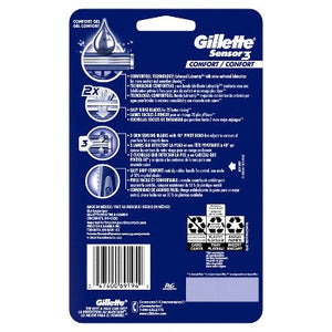 Gillette Sensor3 Comfort Men's Disposable Razors 12ct - Imperfect Box