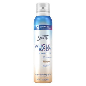 Secret Whole Body Deodorant Spray Almond Honey 3.5oz