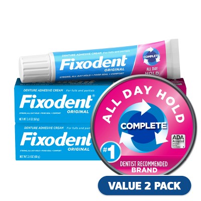 Fixodent-Complete-Original-Denture-Adhesive-Cream-2.4oz-2-Pack-Imperfect-Box-Denture-Adhesives