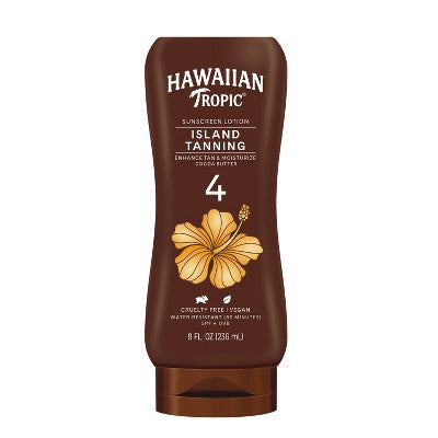 Hawaiian Tropic Dark Tanning Lotion Sunscreen SPF 4 8oz