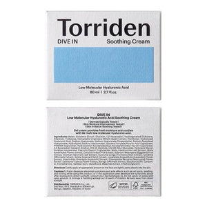 Torriden Dive-In Soothing Cream Korean Skincare for Calming and Deep Moisturization 2.7 fl oz - Missing Box