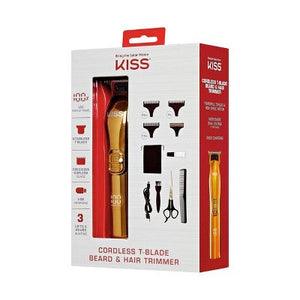 KISS Products Cordless T-Blade Beard & Hair Trimmer