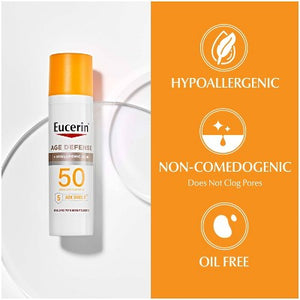 Eucerin Age Defense Face Sunscreen Lotion SPF 50 2.5 fl oz - Missing Box