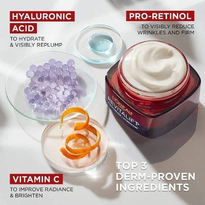 L'Oreal Paris Revitalift Triple Power Anti-Aging Face Moisturizer 1.7oz - Imperfect Box