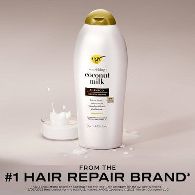 OGX Nourishing Coconut Milk Moisturizing Shampoo 25.4 fl oz